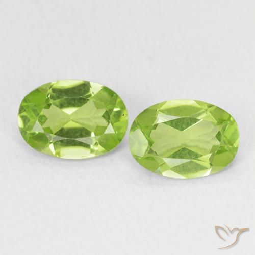 1.62ctw Natürlicher Leichtes lebendiges Grün Peridot, Oval, VS