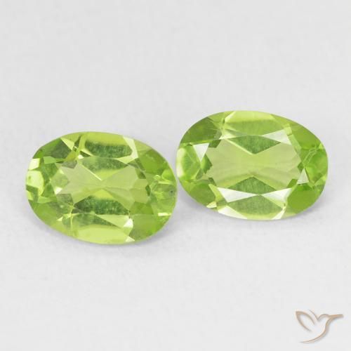 1.62 ct natürliche Leichtes lebendiges Grün Peridot-Edelsteine, Oval, VS