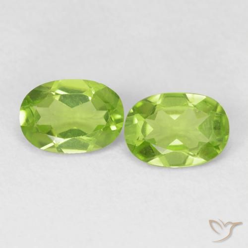 1.67ctw Natürlicher Mittelgrün Peridot, Oval, VVS