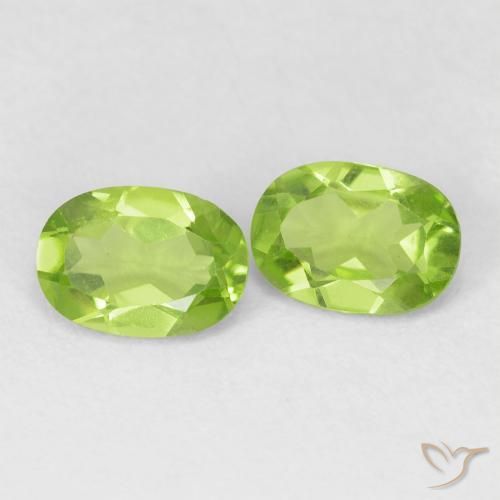 1.67 ct natürliche Mittelgrün Peridot-Edelsteine, Oval, VVS
