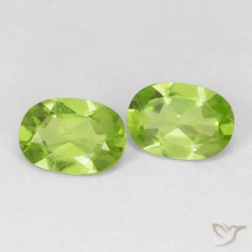 1.75 ct natürliche gelblich-grün Peridot-Edelsteine, Oval, VVS-VS