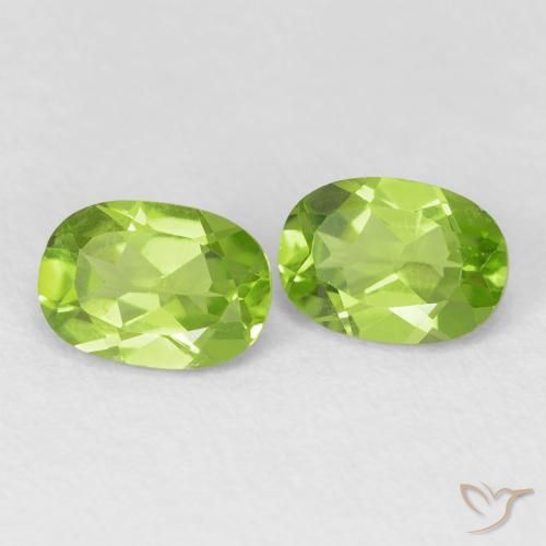 1.92 ct natürliche Mittelgrün Peridot-Edelsteine, Oval, VVS-VS
