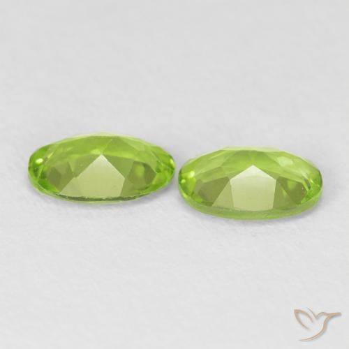 1.53 ct natürliche gelblich-grün Peridot-Edelsteine, Oval, VVS-VS
