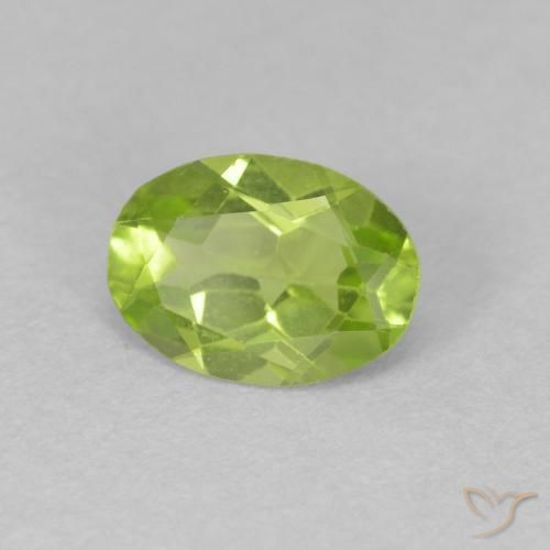 9,17 ctw natürlicher Leichtes lebendiges Grün Peridot, Oval, VS