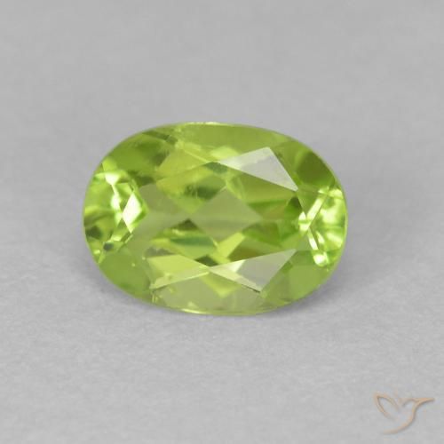9,17 ctw natürlicher hellgrün Peridot, Oval, VS
