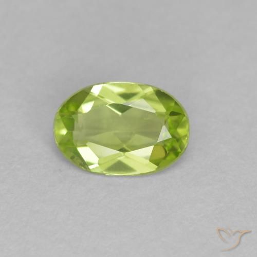 0.50ct Natürlicher hellgrün Peridot, Oval, VS