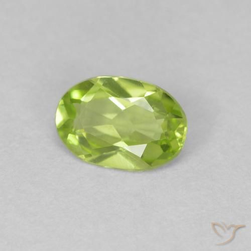 9,17 ctw natürlicher hellgrün Peridot, Oval, VS
