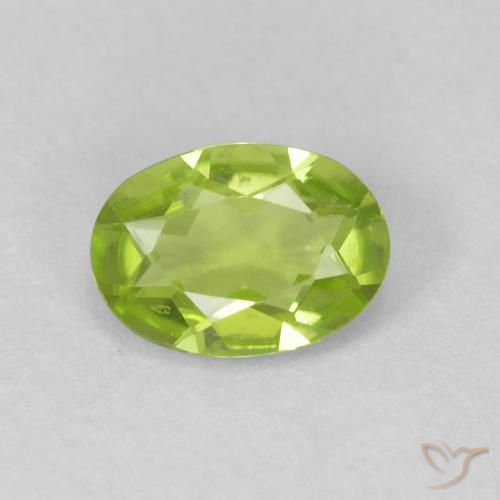 0.84ct Natürlicher hellgrün Peridot, Oval, VVS