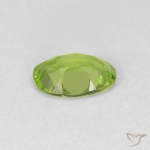 9,17 ctw natürlicher gelblich-grün Peridot, Oval, VVS-VS