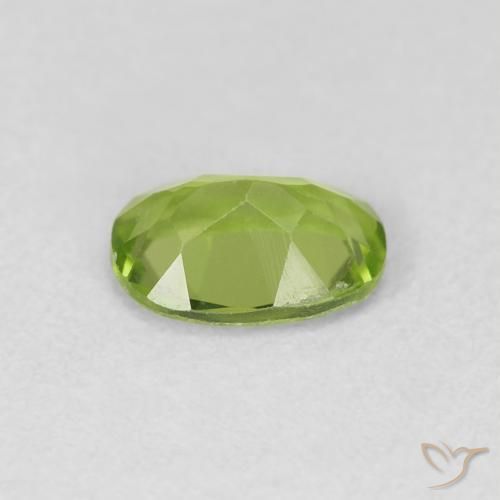 9,17 ctw natürlicher Mittelgrün Peridot, Oval, VVS-VS