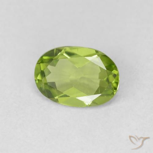 9,17 ctw natürlicher Lebendiges grün Peridot, Oval, VVS-VS