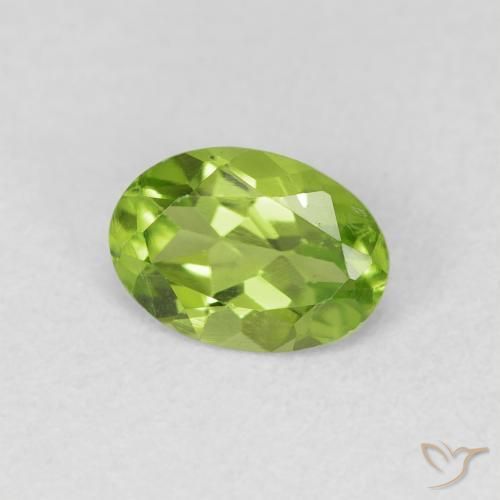 9,17 ctw natürlicher Mittelgrün Peridot, Oval, VVS-VS
