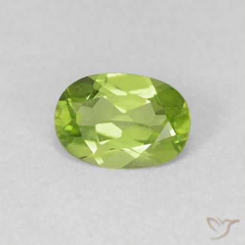 9,17 ctw natürlicher Lebendiges grün Peridot, Oval, VVS-VS