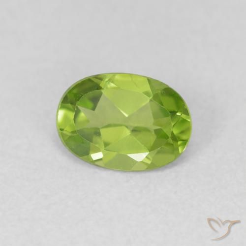9,17 ctw natürlicher Lebendiges grün Peridot, Oval, VVS-VS