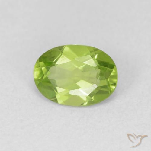 9,17 ctw natürlicher Lebendiges grün Peridot, Oval, VVS-VS