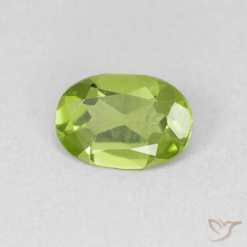 9,17 ctw natürlicher Lebendiges grün Peridot, Oval, VVS-VS