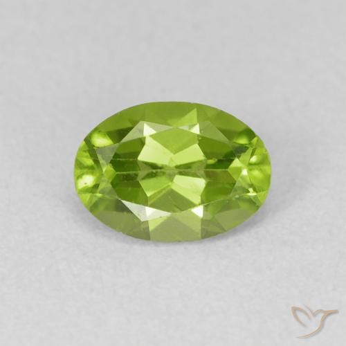 0.93ct Natürlicher Lebendiges grün Peridot, Oval, VVS-VS
