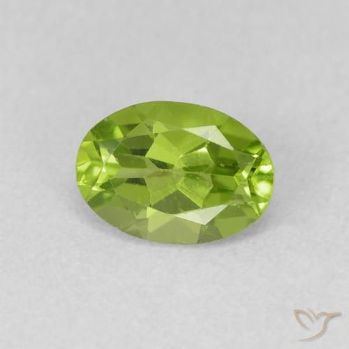 9,17 ctw natürlicher Lebendiges grün Peridot, Oval, VVS-VS