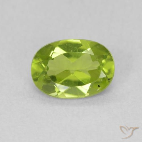 0.85ct Natürlicher Mittelgrün Peridot, Oval, VS