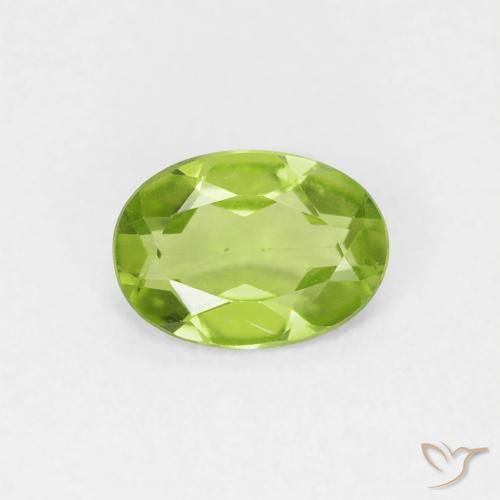 0.72ct Natürlicher Lebendiges grün Peridot, Oval, VVS-VS