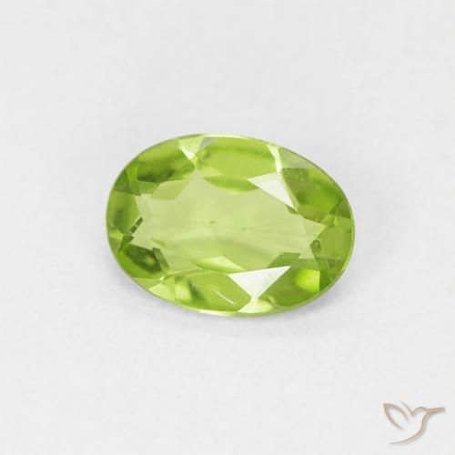 9,17 ctw natürlicher Lebendiges grün Peridot, Oval, VVS-VS