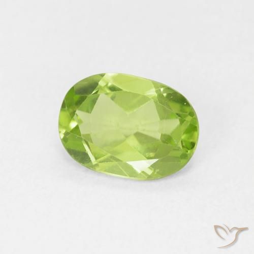 9,17 ctw natürlicher Mittelgrün Peridot, Oval, VVS-VS