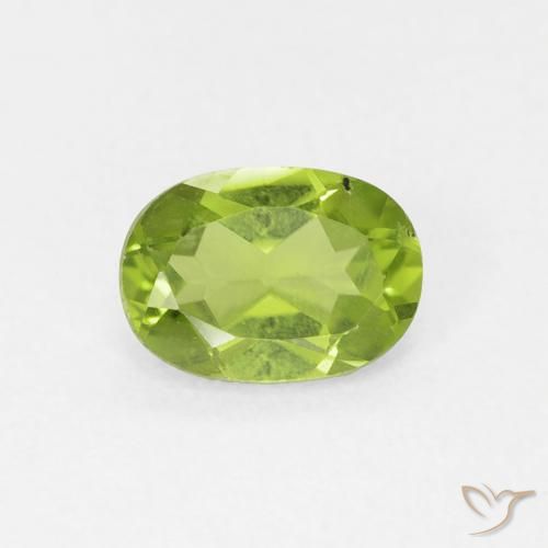 0.93ct Natürlicher Lebendiges grün Peridot, Oval, VS