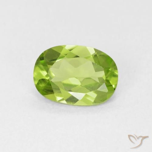 9,17 ctw natürlicher Mittelgrün Peridot, Oval, VVS-VS