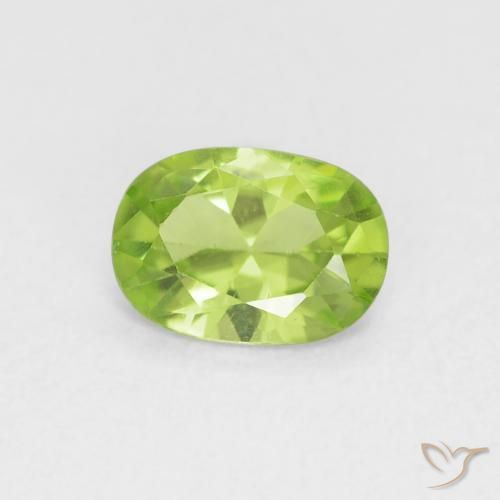 9,17 ctw natürlicher Mittelgrün Peridot, Oval, VVS-VS