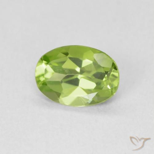 9,17 ctw natürlicher Lebendiges grün Peridot, Oval, VVS-VS