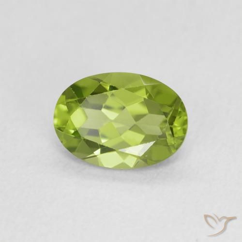9,17 ctw natürlicher Mittelgrün Peridot, Oval, VVS-VS