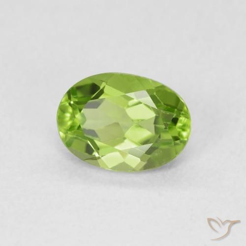 9,17 ctw natürlicher Lebendiges grün Peridot, Oval, VVS-VS