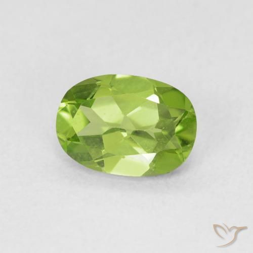 9,17 ctw natürlicher Lebendiges grün Peridot, Oval, VVS-VS
