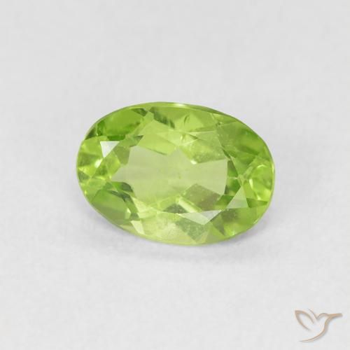 9,17 ctw natürlicher hellgrün Peridot, Oval, VS