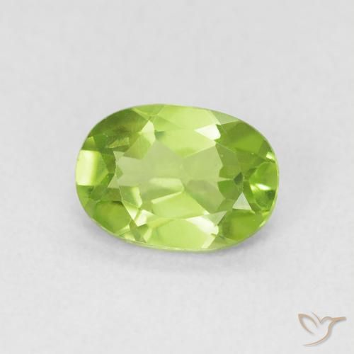 9,17 ctw natürlicher hellgrün Peridot, Oval, VS