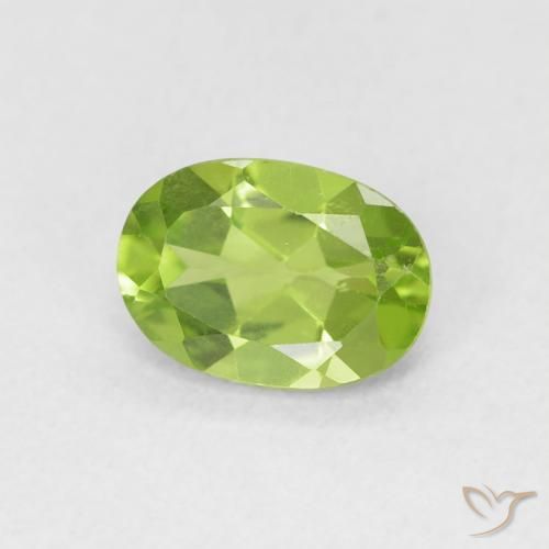 9,17 ctw natürlicher gelblich-grün Peridot, Oval, VS