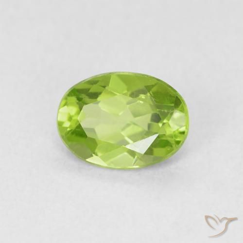 9,17 ctw natürlicher gelblich-grün Peridot, Oval, VS