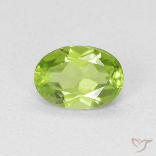 9,17 ctw natürlicher gelblich-grün Peridot, Oval, VS