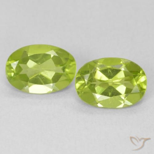 1.56ctw Natürlicher hellgrün Peridot, Oval, VVS-VS