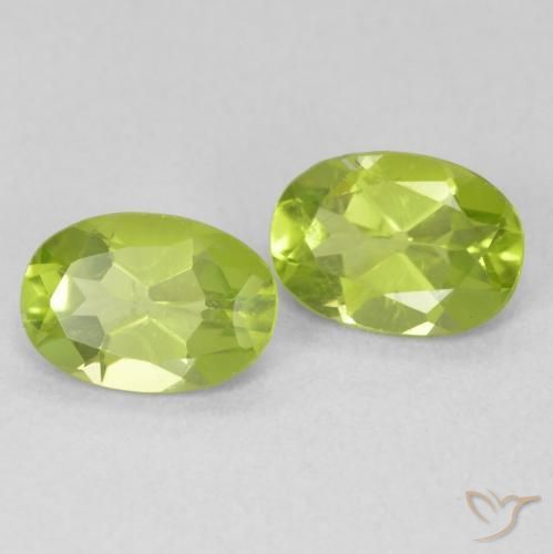 1.56 ct natürliche hellgrün Peridot-Edelsteine, Oval, VVS-VS