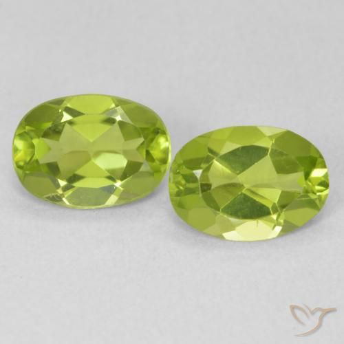 1.58 ct natürliche hellgrün Peridot-Edelsteine, Oval, VVS-VS