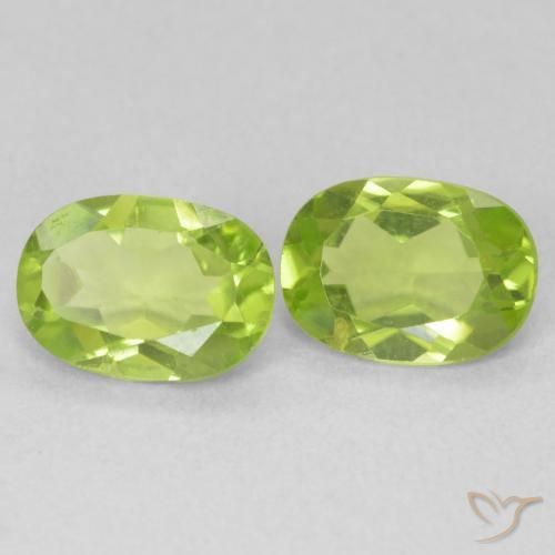 1.64 ct natürliche hellgrün Peridot-Edelsteine, Oval, VVS-VS