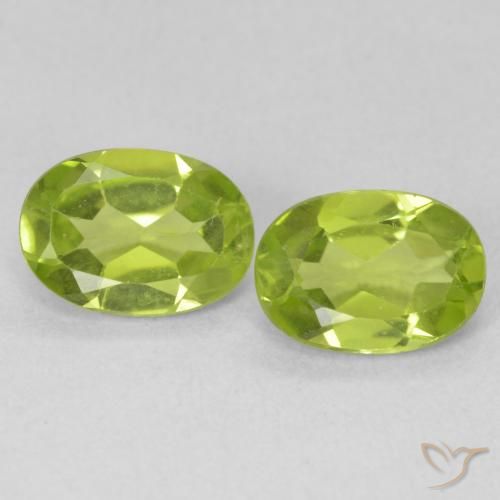 1.76ctw Natürlicher hellgrün Peridot, Oval, VVS-VS