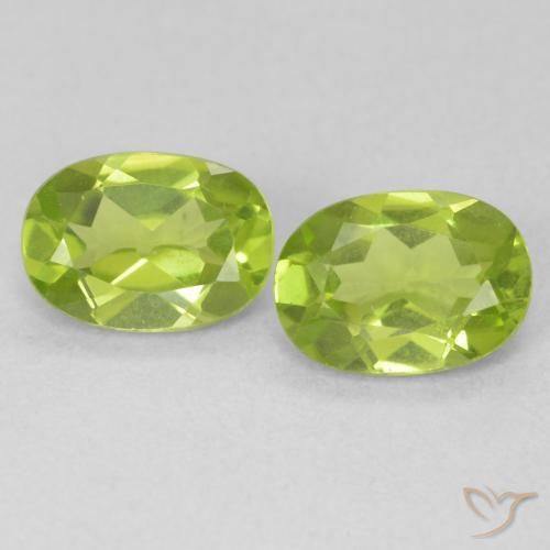 1.79ctw Natürlicher hellgrün Peridot, Oval, VVS-VS