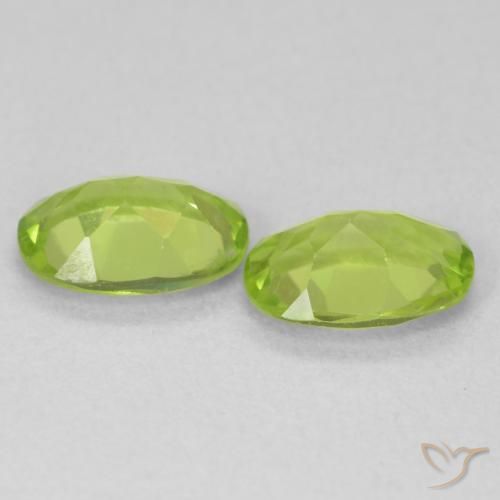 1.64 ct natürliche hellgrün Peridot-Edelsteine, Oval Schliff, VVS-VS