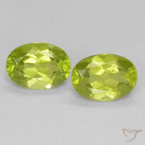 1.64ctw Natürlicher hellgrün Peridot, Oval, VVS-VS