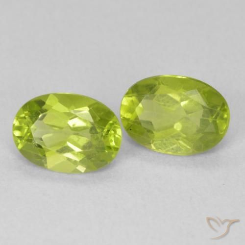 1.64 ct natürliche hellgrün Peridot-Edelsteine, Oval, VVS-VS
