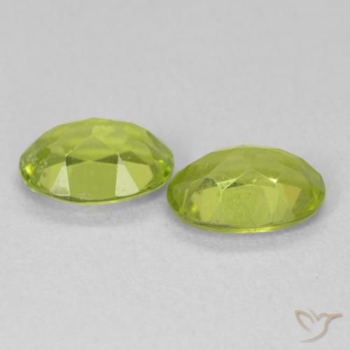 1.64 ct natürliche hellgrün Peridot-Edelsteine, Oval, VVS-VS