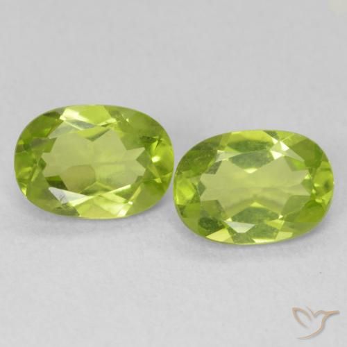 1.75ctw Natürlicher hellgrün Peridot, Oval, VVS-VS