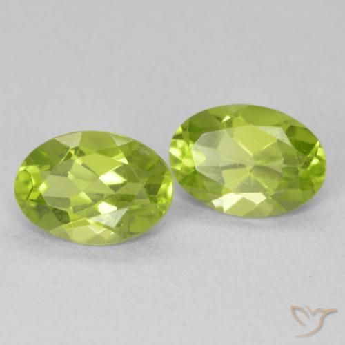 1.60 ct natürliche hellgrün Peridot-Edelsteine, Oval, VVS-VS